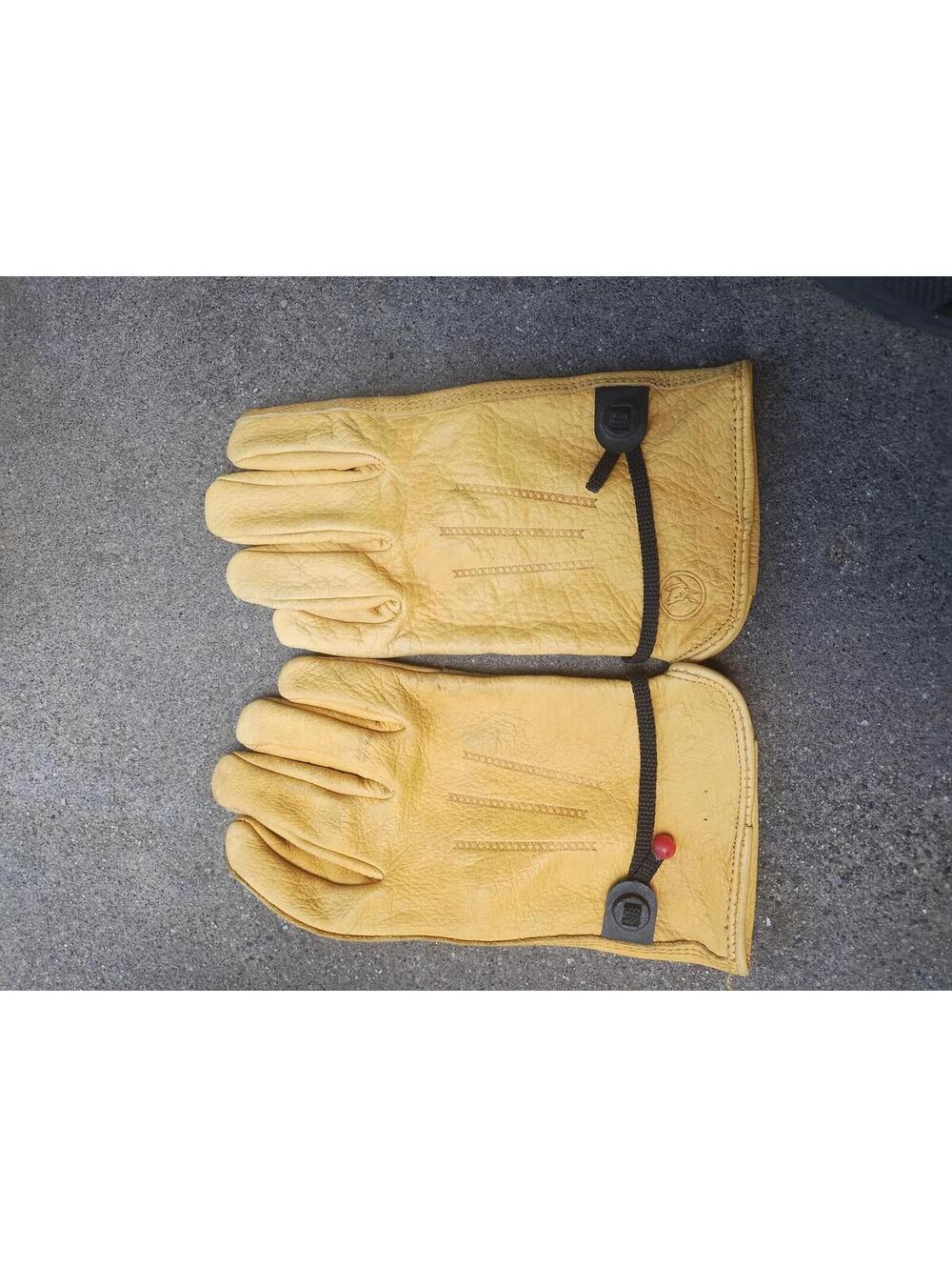 Cowhide Leather Work Gloves with Reinforced Palm Adjustable Wrist‎ Rigger Glove
